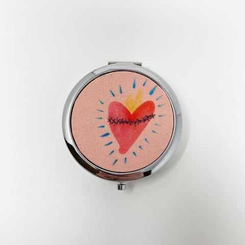 Coral Sacred Heart Pill Box (3 compartments)